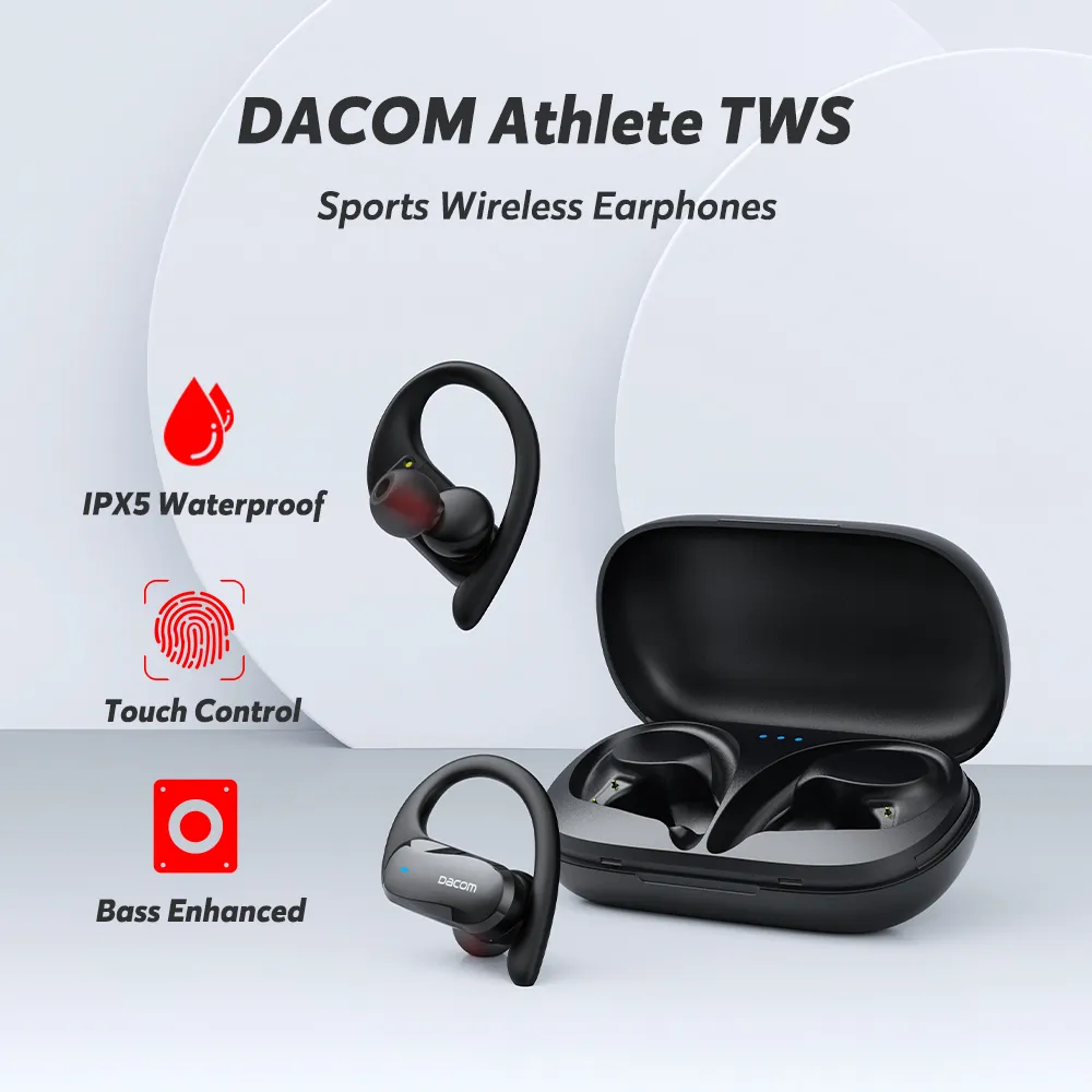 DACOM ATHLETE TWS Bluetooth Earbuds Bass True Wireless Stereo