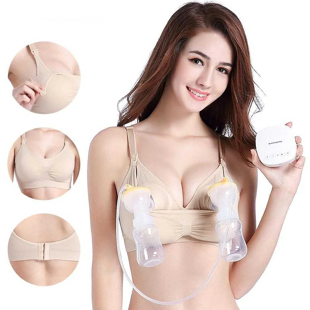 Soutien gorge de maternite tire lait soutien gorge d allaitement special vetements de grossesse mains libres accessoires d allaitement soutien gorge