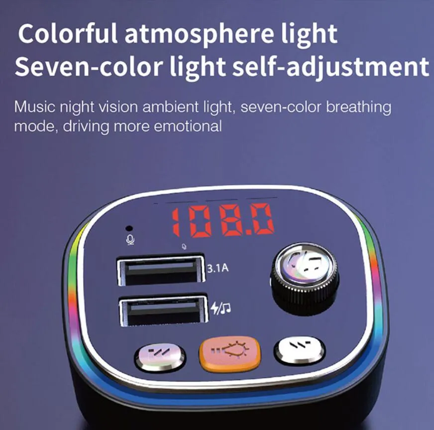 Trasmettore FM Bluetooth 2024 Con Lettore MP3, Caricabatterie USB, Retroilluminazione Colorata, Chiamata A Mani Libere, Supporto Schede TF, Adattatore Radio Wireless FM Da 7,15 € | DHgate Trasmettore FM Bluetooth 2024 Con Lettore MP3, Caricabatterie USB, Retroilluminazione Colorata, Chiamata A Mani Libere, Supporto Schede TF, Adattatore Radio Wireless FM Da 7,15 € | DHgate