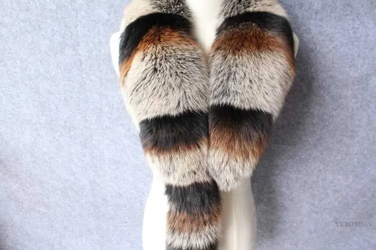natural fox fur collar with tails (11)