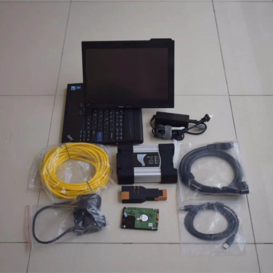 For Bmw Scanner 3 IN 1 Diagnostic Programming Tool Icom Next Expert Mode 1000gb Hdd with x200t Laptop
