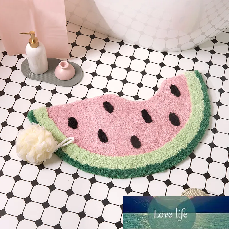 Watermelon Banheiro Tapete de Banheiro Tapete de Fruta Tapis Toilet Tapis Tapete Tapete Tapetes Macias Suaves Anti-Slip Tapetes Dormitório Decoração Decoração Preço de Fábrica Especialista Qualidade