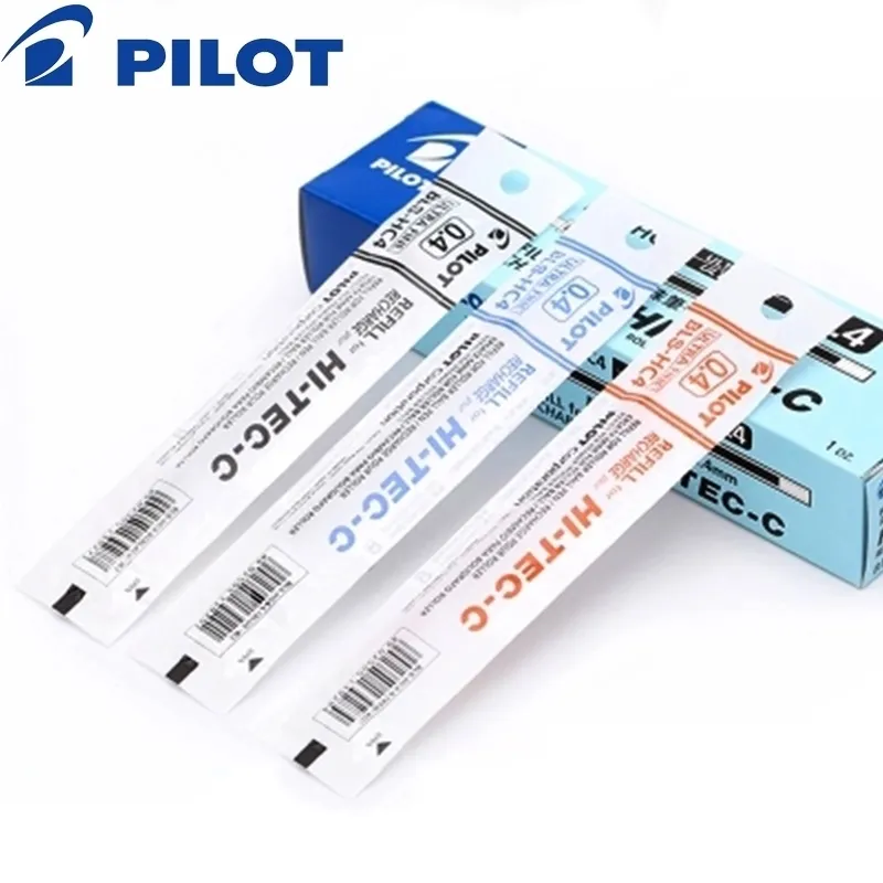 12 Pieces Pilot HI-TEC-C Gel Refill Ink Cartridge Recharge BLS-HC4 0.25 0.3 0.4 0.5 mm Pen Rods Japan 210330