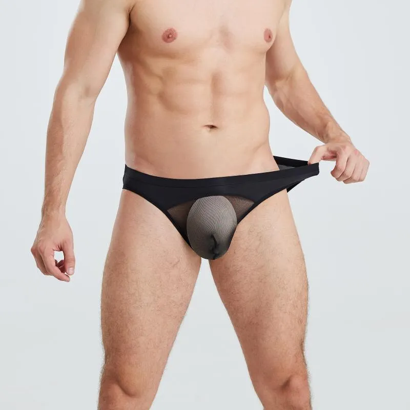 Underpants AIIOU Mens Bikini Sexy Gay Underwear Briefs Transparent