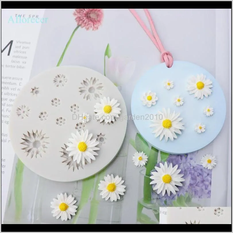 small daisies flower silicone mold perfect fondant molds for cakes cupcakes  sugarpaste cake decorating tools