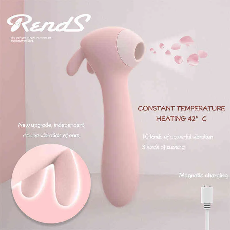NXY Vibrators Japan Sucking Vibrator for Women Vibration Heating Soft Silicone Clitoris g Spot Stimulator Nipples Sucker Sex Toys 0210