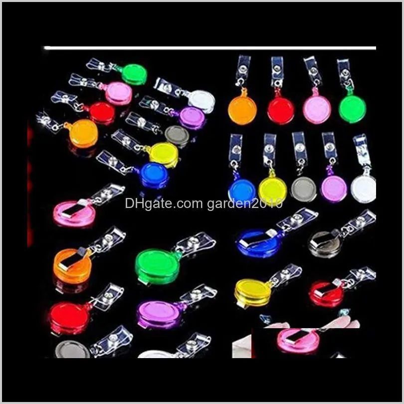 Other Office School Supplies 250Pcs Retractable Lanyard Strap Card Badge Holder Reels With Clip Keep Id Key Cell Phone Safe