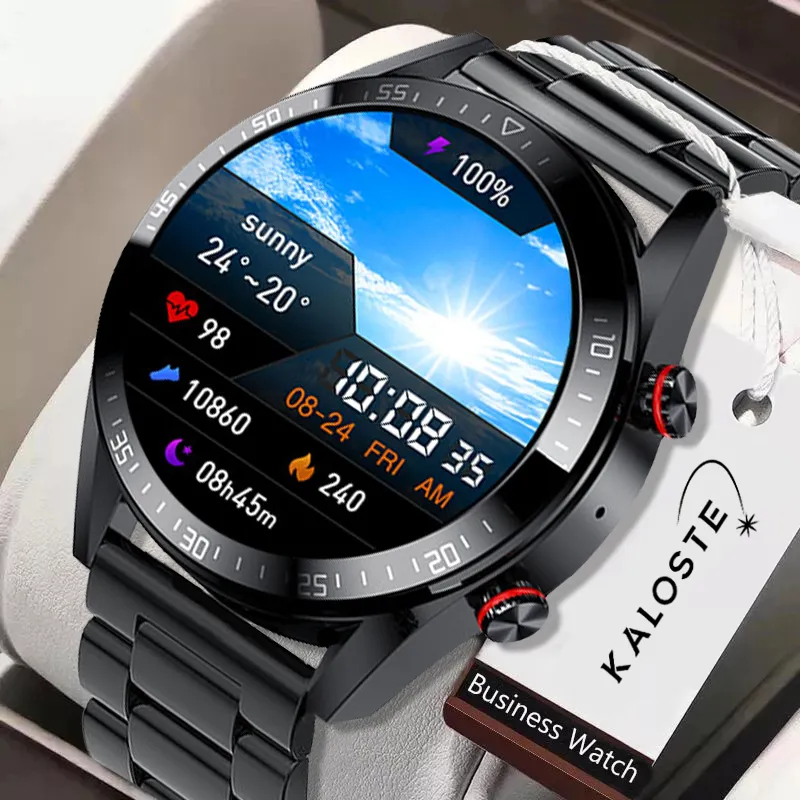 New 454*454 Screen Smart Watch Visualizza sempre il tempo Bluetooth Call Local Music Smartwatch per gli auricolari Android TWS da uomo