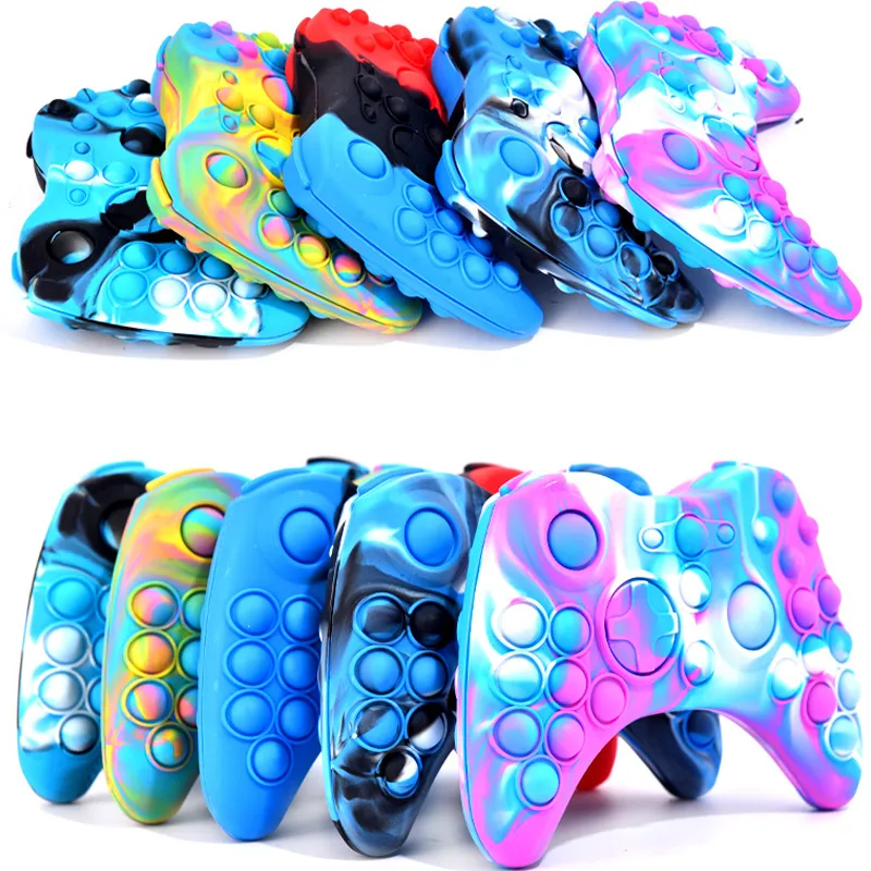 Zappeln Spielzeug 3D Gamepad Stress Regenbogen Push Blase Antistress Einfache Dimple Sensorischen kinder Für Kinder Geschenk Spielzeug