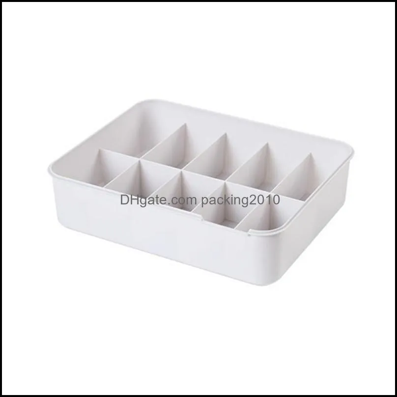 Storage Drawers 1/10/15 Grid Reusable Plastic Underwear Box With Mark Closet Organizer Drawer For Socks Boxers Bra SMD