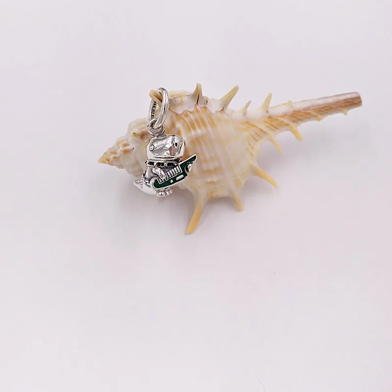 Offerte di gioielli in argento per il Black Friday, creazione di pandora Dino the Dinosaur Punk Band, braccialetti messicani con fascino fai-da-te, regalo di anniversario per le sue donne, perline a catena 798297ENMX