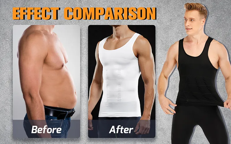 Men Slimming Body Shaper Vest Tops Waist Corset Reduce Belly Stomach  Shapewear Posture Corrector T-shirt Tight Chest Shaper - AliExpress
