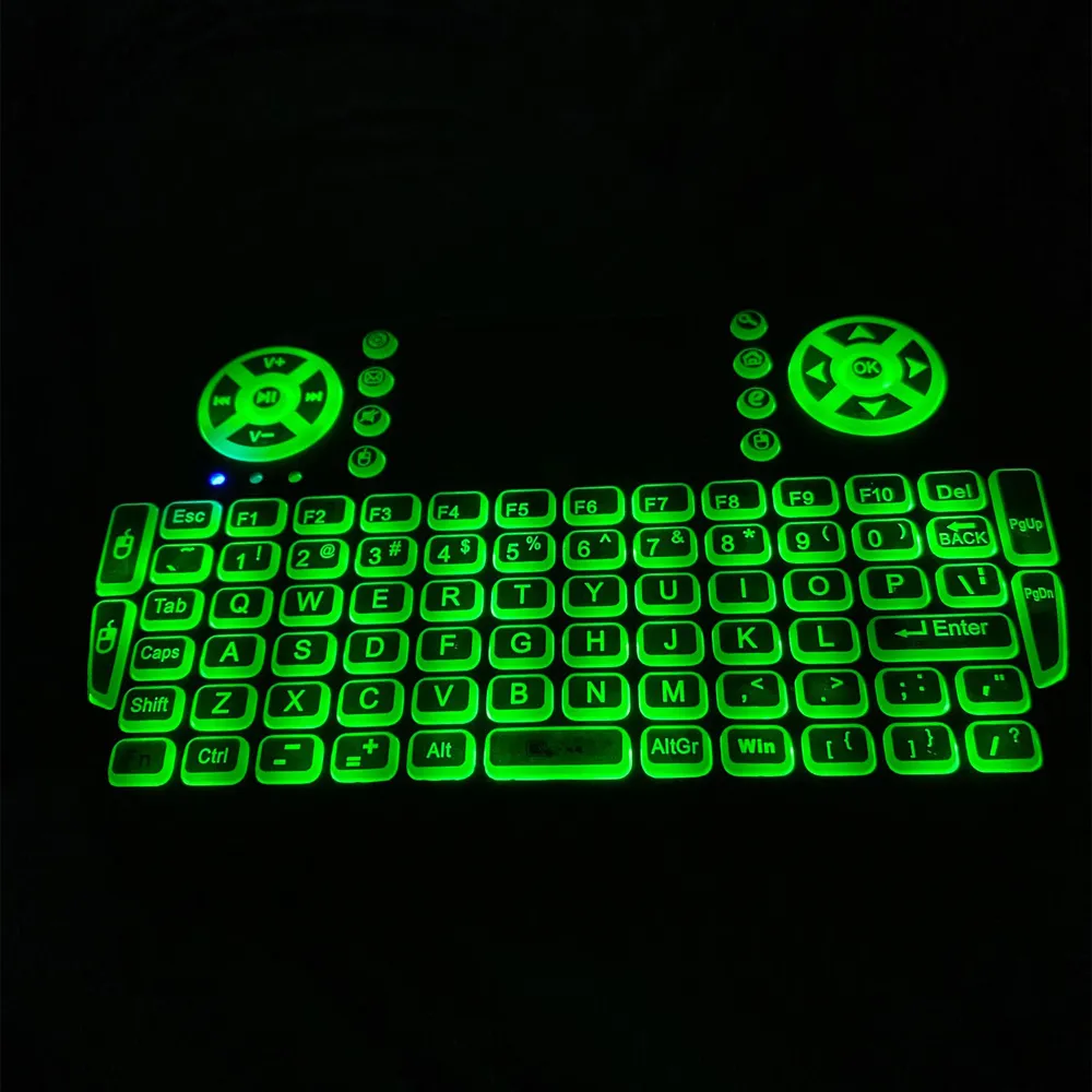 Mini Teclado Inalámbrico Retroiluminado para Smart TV , Portátil, PC  GENERICO