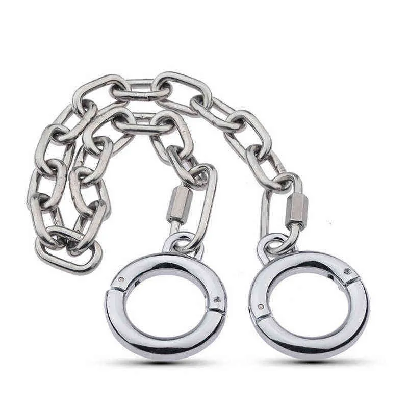 NXY volwassen speelgoed Nieuwe roestvrijstalen voet vinger manchet beugel sex metalen slaaf bdsm bondage voor vrouwen mannen paar erotische accessoire 1207