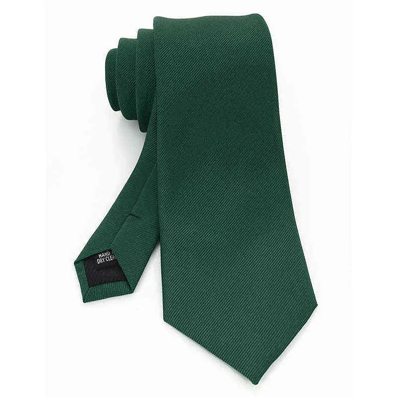 JEMYGINS Design Classic Cravatta da uomo 8 cm Cravatta jacquard di seta Solido Verde Rosso Nero Cravatte per uomo Business Wedding Party Gift Y1229