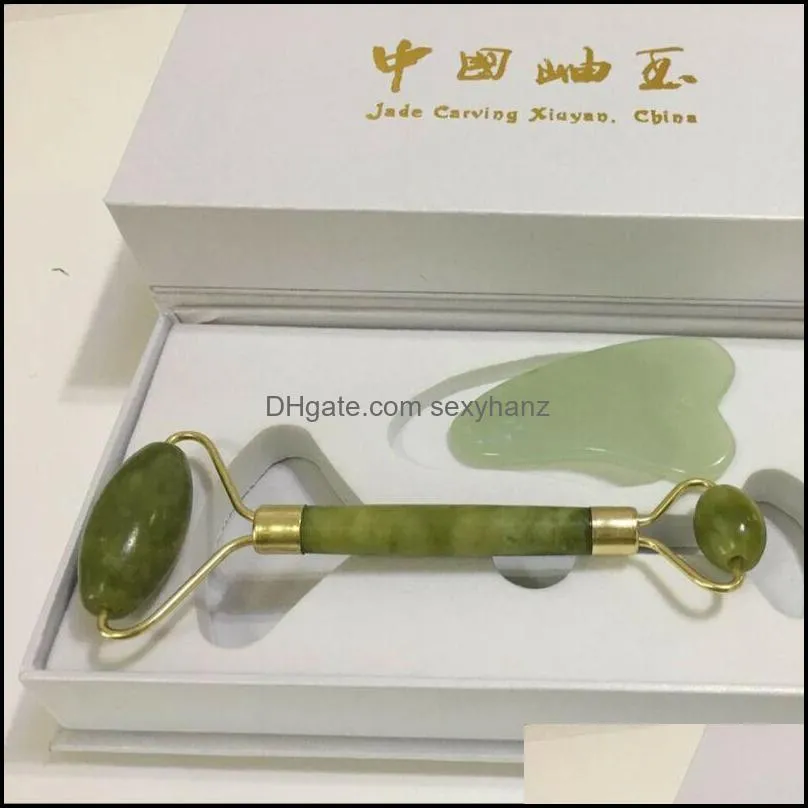 New Style Hot Summer Fashion Latest Ancient Face Body SPA Massage Roller Facial Massager Jade Stone Anti-aging 2020 Patchwork1