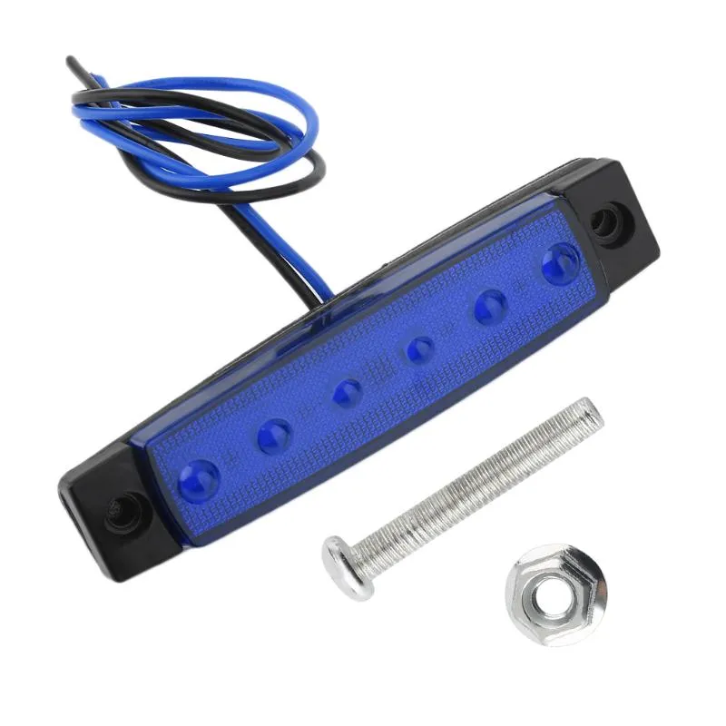 Emergency Lights 12V 6 LED Trailer Truck Clearance Side Marker Submersible Light Width Lamp Vehicle External Indicator Universal Warning