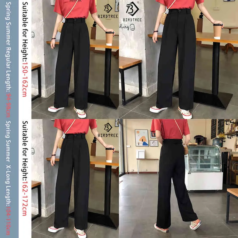 Compra Pantalón De Las Mujeres Pantalón Ancho Pantalón 2022 Tela Delgada De  Verano Botón De Bolsillo De Cintura Alta Fly Largo Casual Bottom All Match  B06810K 220308 Barato | Entrega Rápida Y
