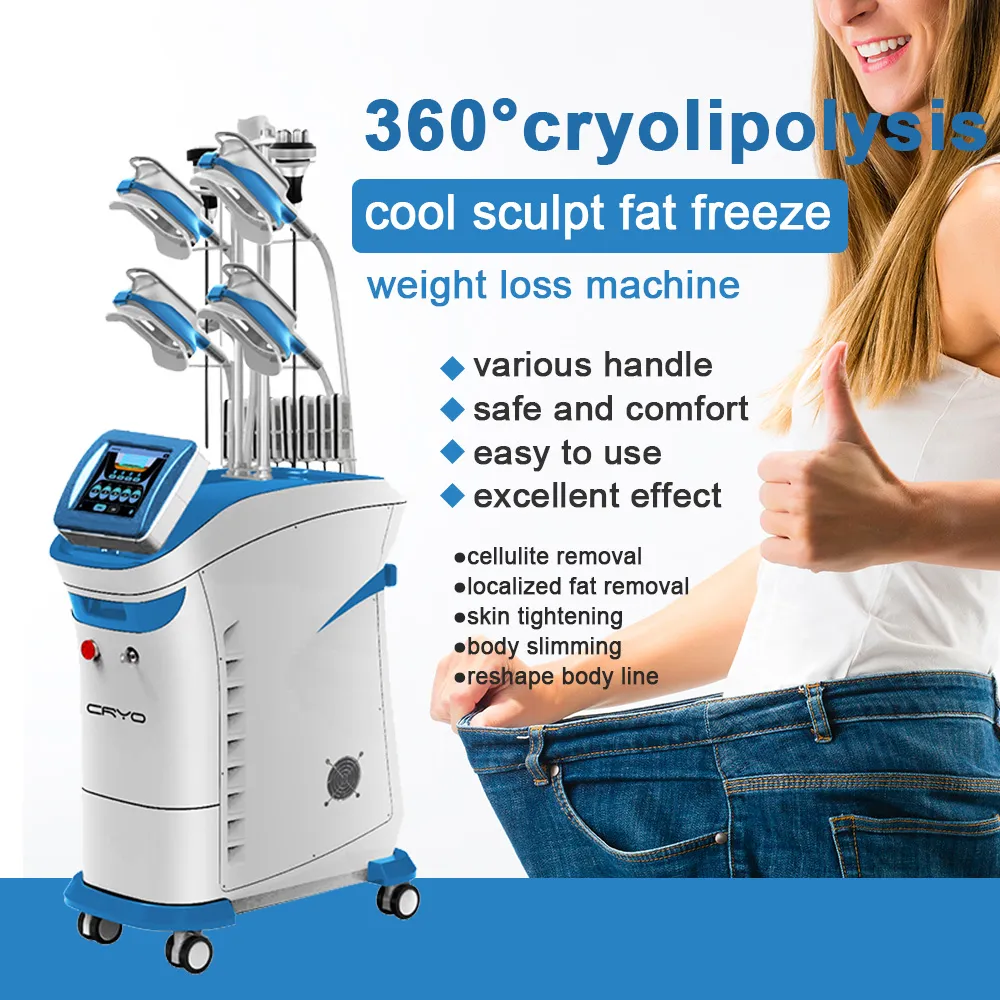 360 criolipolisi macchina dimagrante sottovuoto cavitazione rf laser lipo cool body sculpting macchine per crioterapia congelamento grasso per la rimozione del grasso della pancia rimodellare la linea del corpo