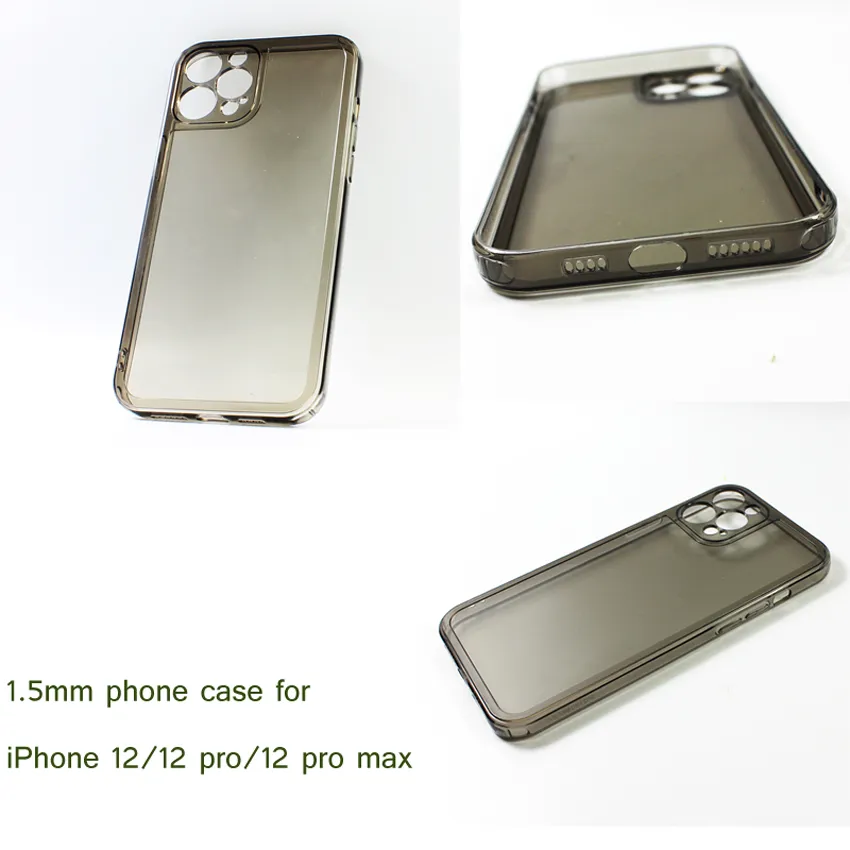 보호 멀티 컬러 TPU 소재 1.5mm 전화 케이스 품질 iPhone 12 Pro Max 11에 대한 내구성 충격 방지 백 쉘 커버