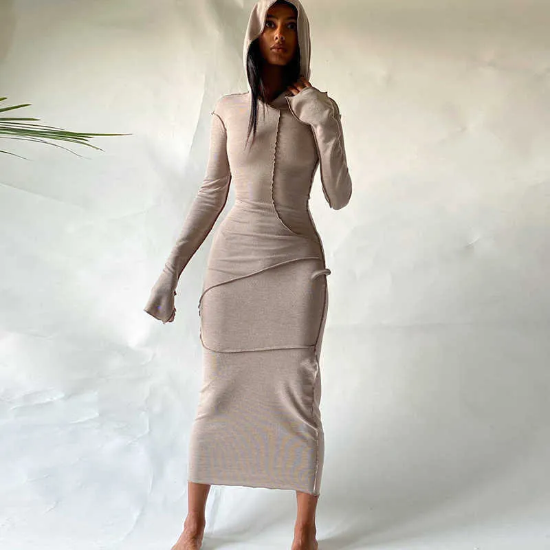 Hooded tshirt dress top