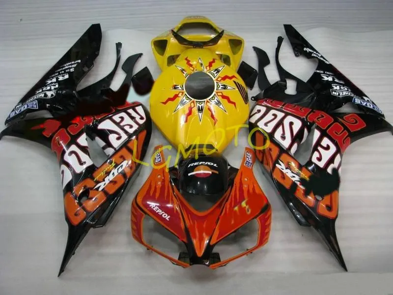 Free Custom Injection Fairings kit for HONDA CBR1000RR CBR 1000RR 2003 2004 03 04 Bodywork Fairing kits Cowling Motorcycle Parts Cowlings ReD Yellow Black