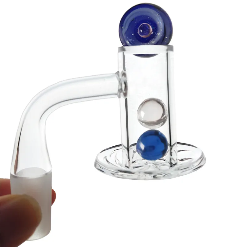 Blender Spin Quartz Banger Smojing Accessories 10mm 14mm Male Joint Glass Bong Beveled Edge Terp Slupper Oil Dab Rigs Spinner Cap Marble Buby Pearls