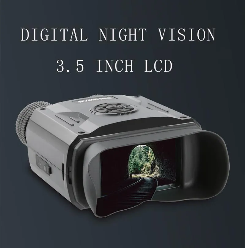 Jumelles de télescope Est NV600 Pro Monoculaires de vision nocturne numériques infrarouges avec gamme de cartes TF 8G Optique monoculaire de chasse Full Dark 200M