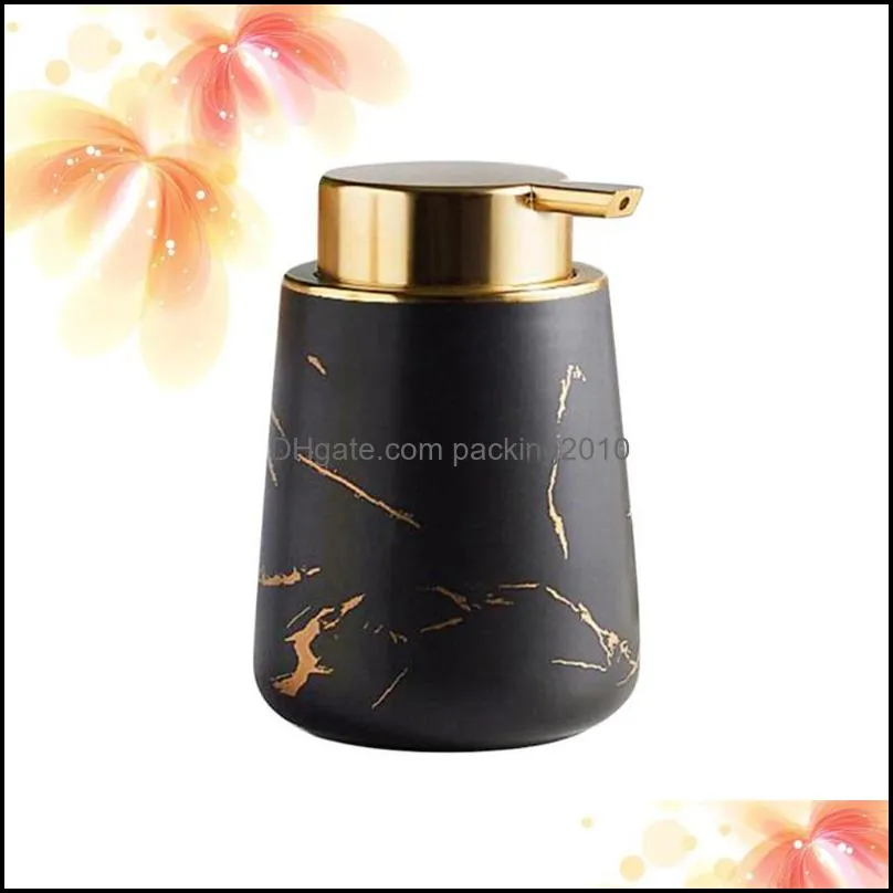 Ceramic Emulsion Bottle Delicate Empty Pump For Salon Home Liquid Soap Dispenser