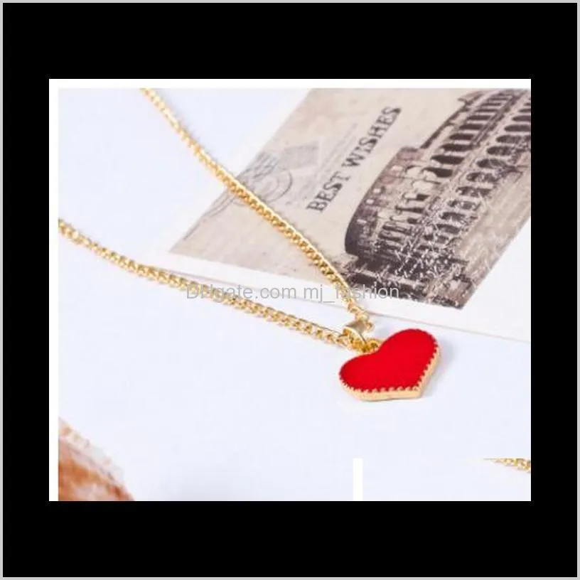 small heart necklace for women long chain heart shape pendant necklace gift ethnic bohemian 0616