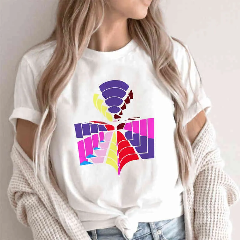 マランファムTシャツコットンハルクTシャツOネック女性因果TシャツファッションルーズティーTシャツG220310高品質のティートップ