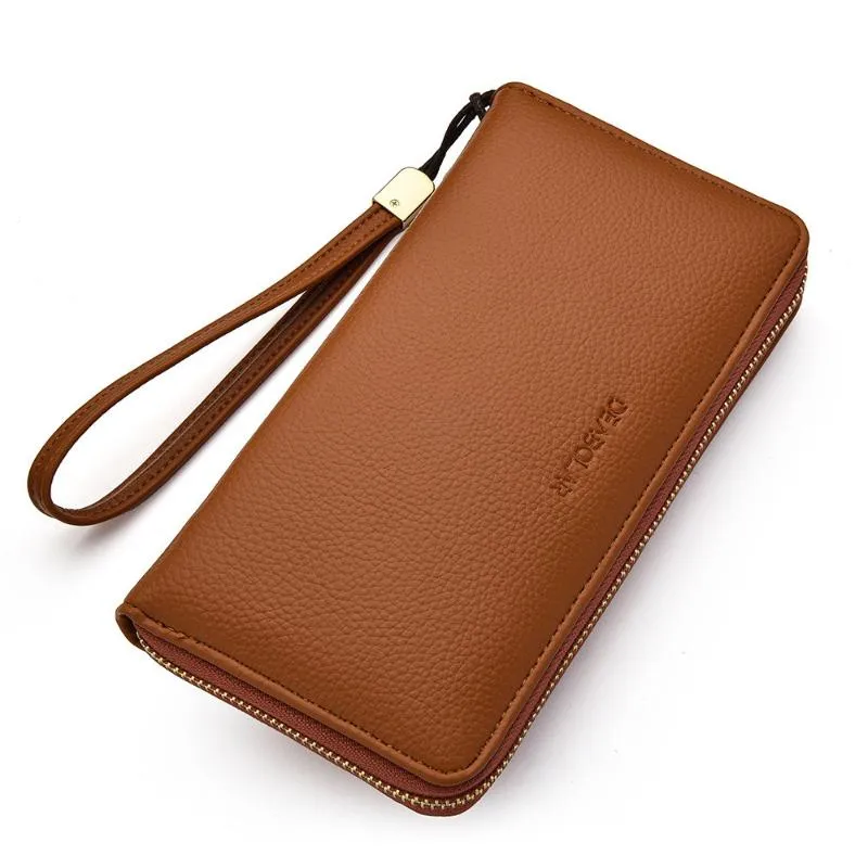 FSD.WG Men's Leather Clutch Wallet - Large Capacity, PU Leather, Blue, Hand Bag Style - View #4