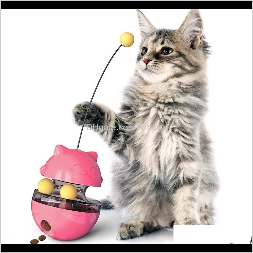 Beteende träning levererar hem Gardenfood Ball Tease Leaky Stick Tumbler Cat Turntable Toy Self Hi Artifact Pet Products Drop Delivery 202