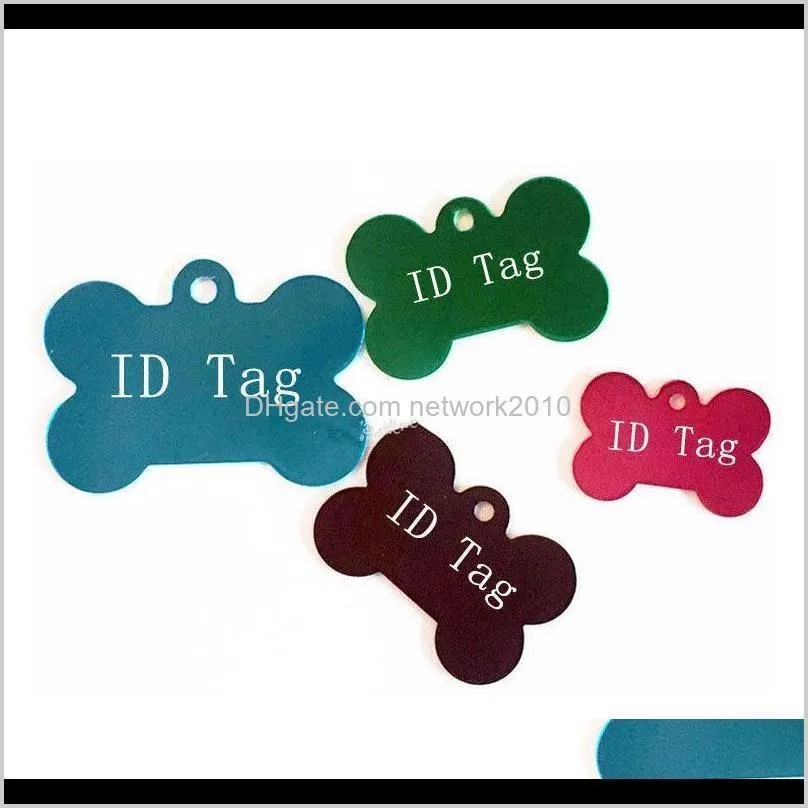 dog tag metal blank military pet dog id card tags aluminum alloy army dog tags no chain mixed colors wx-g12 for shipping