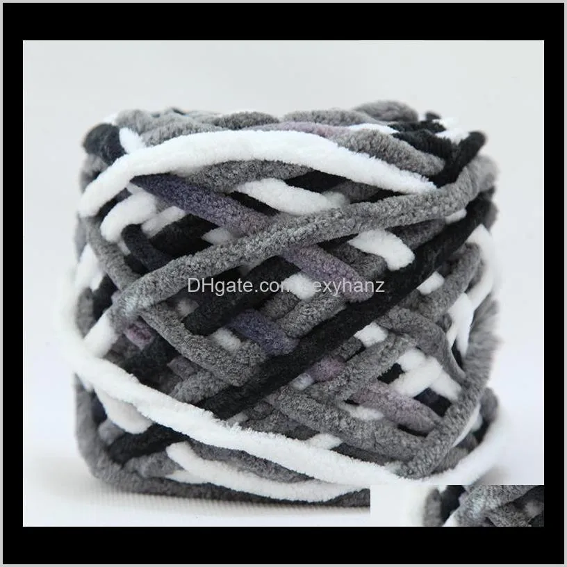 2021 manual wholesale-ice bar coarse yarn single strand knitting hand yarn diy knitting bag yarn hand scarf line