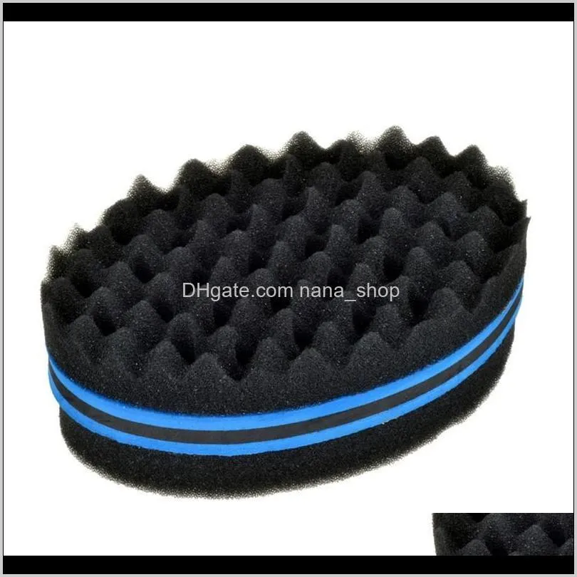 magic twist hair brush sponge afro curly weave oval double sided flat large hole wavy small hole dreads sponge brush