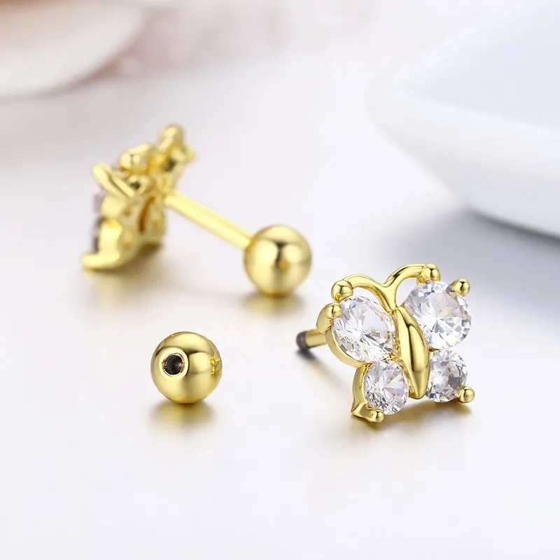 14K Butterfly Gold Earrings For You |?PC Chandra