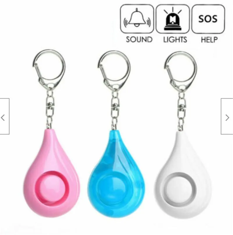 130dB Safe Sound Personal Alarm Keychain Strumento anti-attacco di emergenza 3 colori Anti-Lost