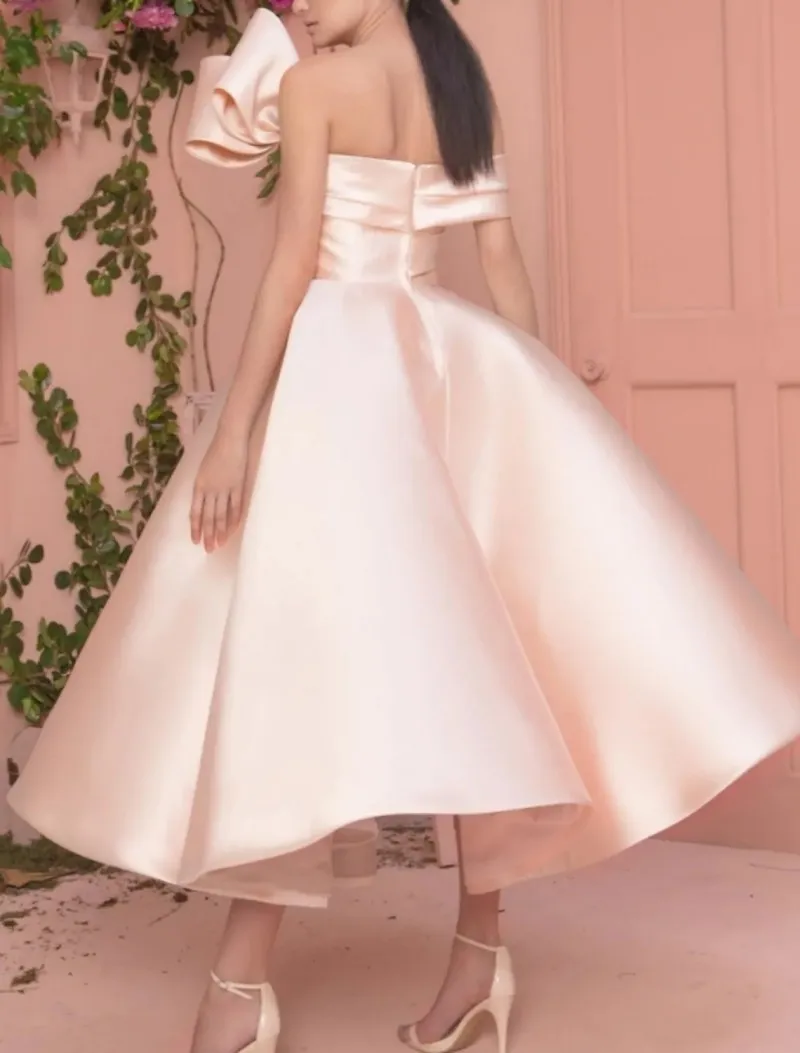 ankle length pink dress Dahlia Ditsy Ankle Gown