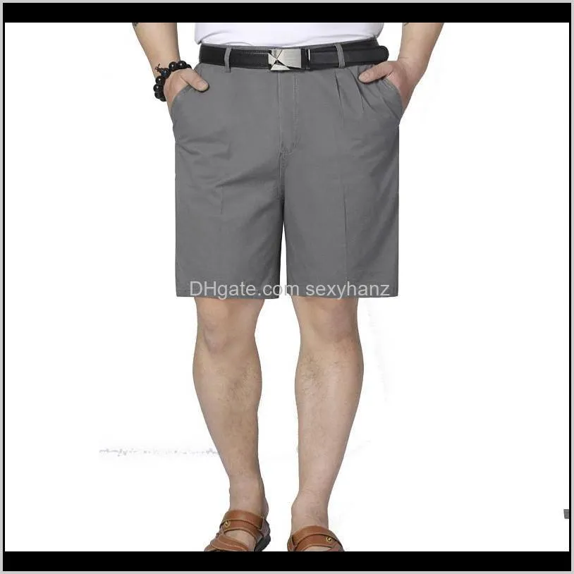 plus size short pant casual cotton black long mens cargo shorts male shorts multi pocket summer loose zipper breeches khaki grey1