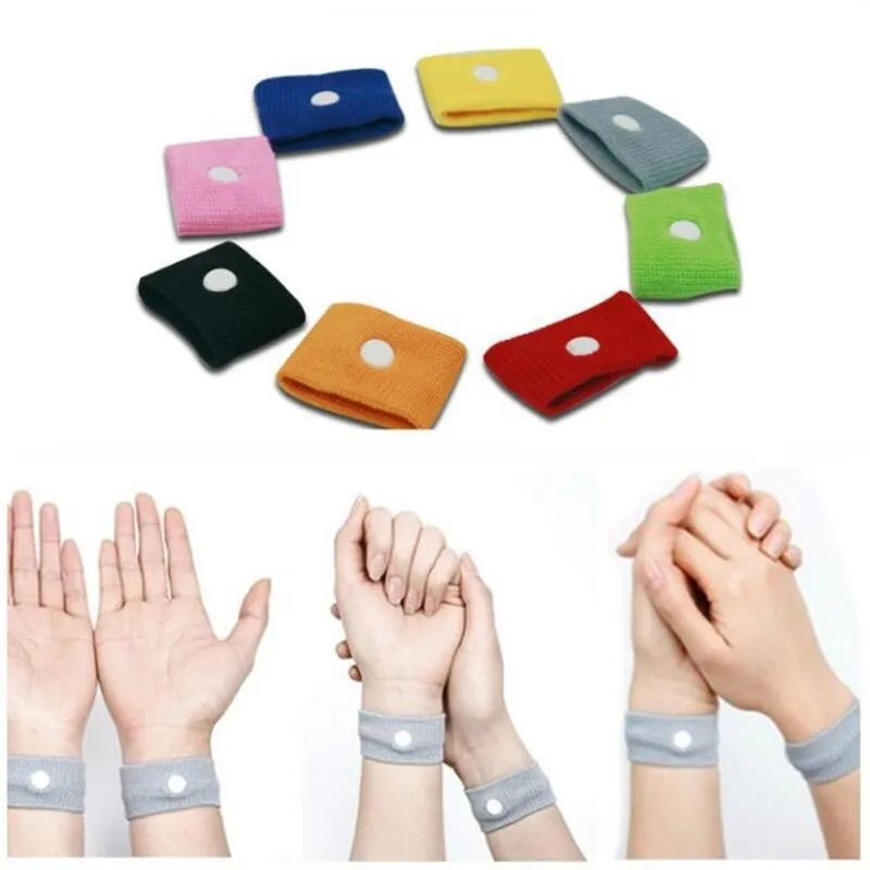 Anti Nausea Wrist Support Sports Cuffs Safety Wristbands Motion Sick Wrist Bands DH8857