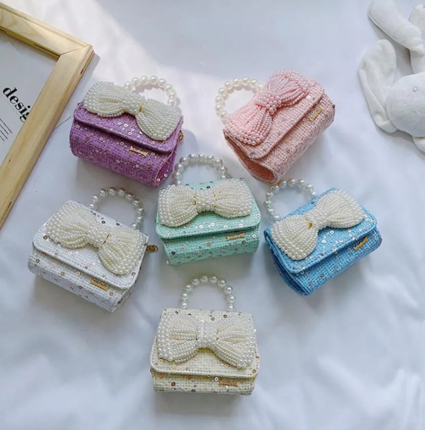 Children's Handbag Mini Purse Cute Kids Purses and Handbags Mini Bow Crossbody Little Girl Party Hand Bags