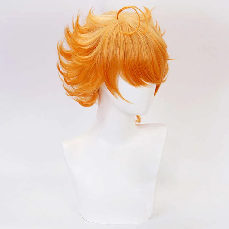 Emma Cosplay Wig Anime Yakusoku No Neverland The Promised 63194 Orange Heat Resistant Synthetic 