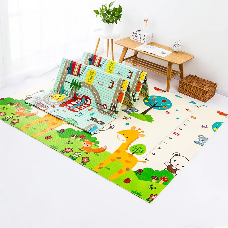 Vouwen Kinderen Crawling Mat Dubbelzijdig Waterdichte Kamer Decor Zachte Vloer Schuim Nursery Rug Carpet Opvouwbare Baby Play Mat