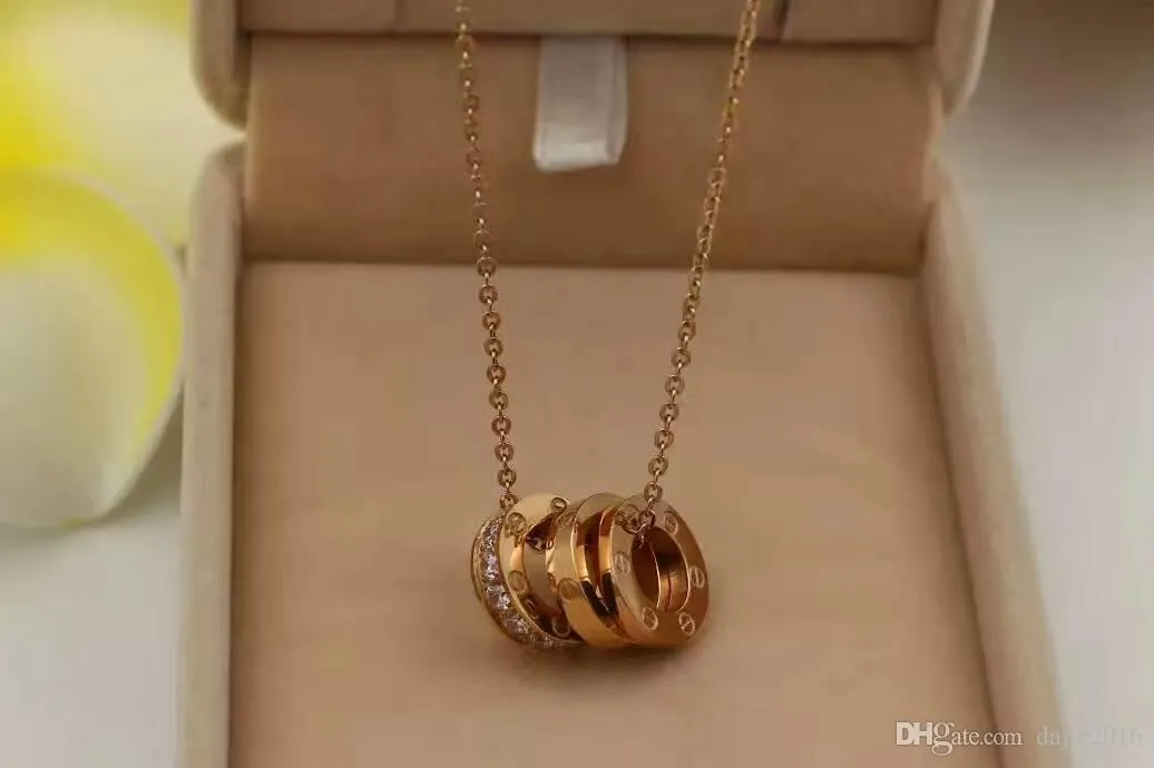 18K Rose Gold 304 Ожерелье из нержавеющей стали для женщин и мужчин ожерелье для подруги День Матери Подарок