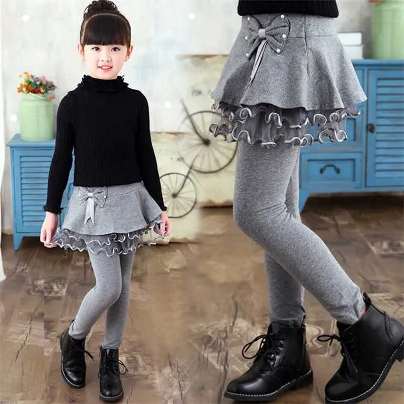 Children Winter Warm Toddler Skirt Lengins Girl Thick For Infant Girls Star Legins Kids Toddler Children Girl Solid Cute Legging 211028