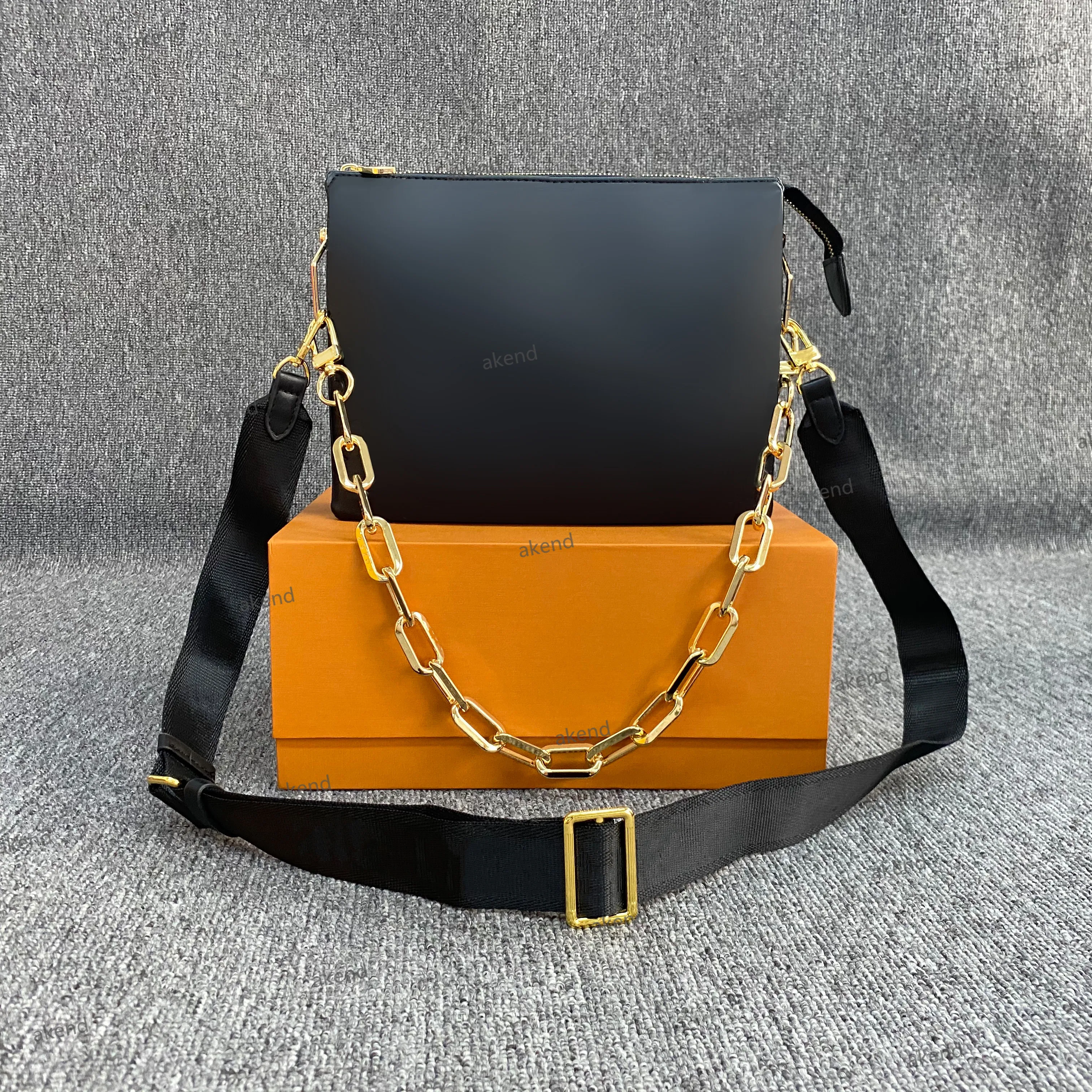 أعلى جودة فاخرة مصمم حقائب حقيقية جلدية COUSSIN النساء الرجال حمل Crossbody mylon الأزياء رسول محفظة حقائب الكاميرا جيوب بطاقة حقائب اليد حقيبة كتف