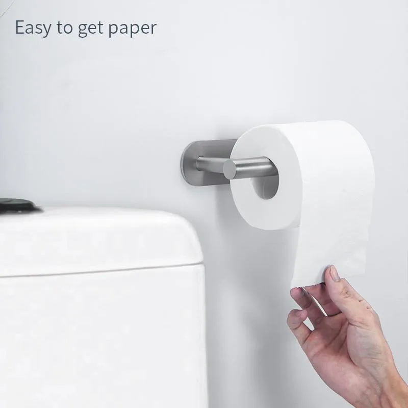 Uchwyty do papieru toaletowego uchwyt rolkowy Ręcznik ze stali nierdzewnej Stanowisko do paznokci stojak wiszący półkę do kuchni akcesoria do tkanki łazienkowej