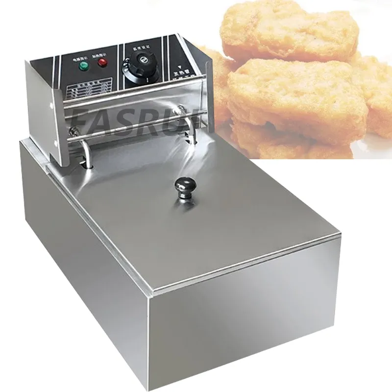 12L Electric Deep Fryer Multifunktionell Timing Fett Fryer Fryer Stekmaskin Grill Stekt Fisk Kyckling Köttpotatischips