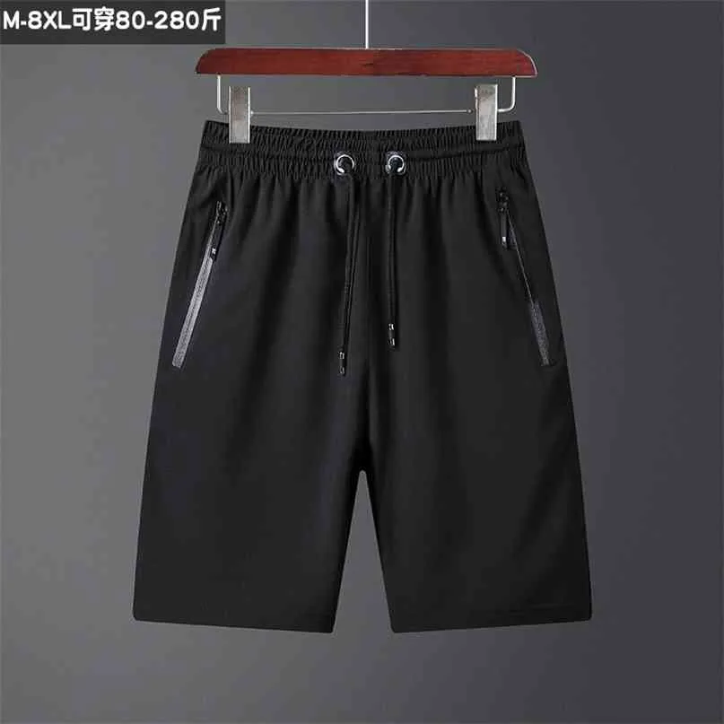 bingchenxu Pantaloncini da uomo a 5 punti elasticizzati da uomo casual pantaloni sportivi da corsa ad asciugatura rapida spiaggia allentata 210713